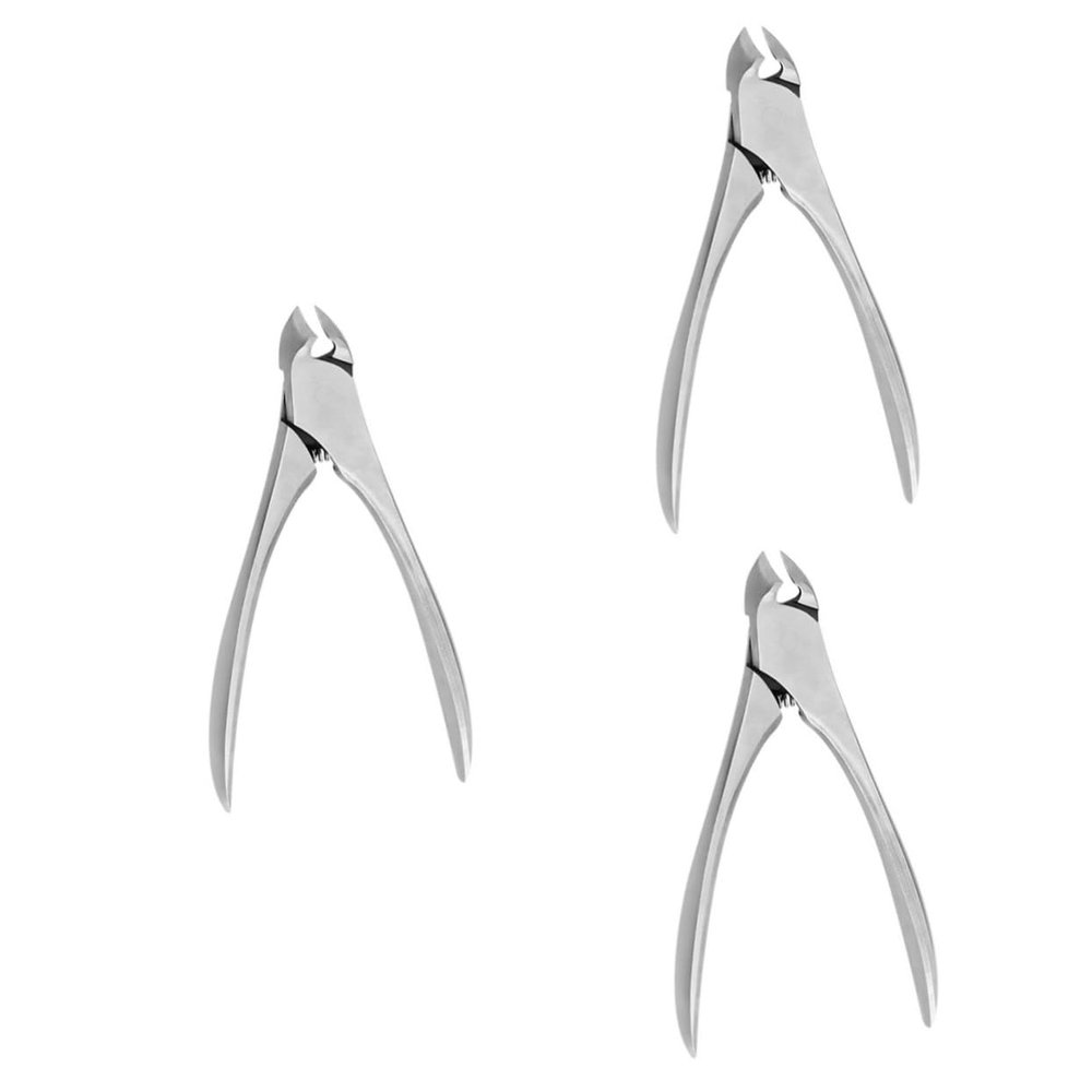 Beavorty 3pcs Nail Trimmer Manicure Pedicure Tools Nail Grooming Pliers Supply Kit