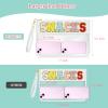 BOUBONI Chenille Letter Bag Clear Stuff Bag Flat Pouch Nylon and PVC Cosmetic Bags Travel Makeup Bag Zipper Pouches Toiletry Bag With Wristlet for Women Girls (White-Snacks) view 4