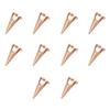10 Pieces Metal Hair Parting Ring Adjustable Sectioning Rings Hair Parting Tool for Salon Hair Extensions Braiding Styling (Rose Gold) view 1
