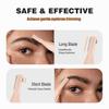 SUPRENT Women's Facial Hair Remover  Eyebrow Trimmer with Pivoting Head - Rechargeable Eyebrow Razor Painless Facial Trimmer on Lips, Cheeks, Ears, Neck and Chin - Easy Cleaning - White view 2