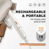 SUPRENT Women's Facial Hair Remover  Eyebrow Trimmer with Pivoting Head - Rechargeable Eyebrow Razor Painless Facial Trimmer on Lips, Cheeks, Ears, Neck and Chin - Easy Cleaning - White view 4