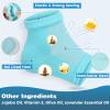 TEAWOO Moisturizing Heel Socks - 6 Pairs for Dry Cracked Feet, Toeless Gel Socks for Hydration and Repair view 4