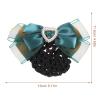 Beavorty Bowknot Hair Net Barrette for Women Elegant Hair Bun Cover Clip Lightweight for Professional Attire for Hotel Staff view 2