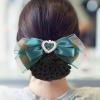 Beavorty Bowknot Hair Net Barrette for Women Elegant Hair Bun Cover Clip Lightweight for Professional Attire for Hotel Staff view 4