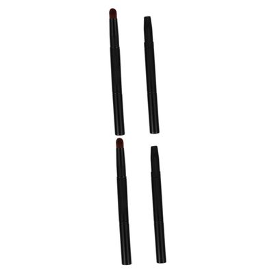 Beavorty 4pcs Eyebrow Makeup Brush Angled Double-ended Brow Brush Create Brows No Fading for Beginners Professionals