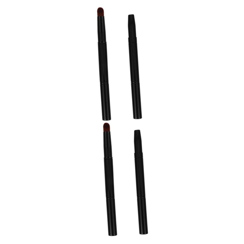 Beavorty 4pcs Eyebrow Makeup Brush Angled Double-ended Brow Brush Create Brows No Fading for Beginners Professionals