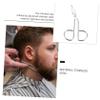 Beavorty 3pcs Stainless Steel Eyebrow Scissors Tweezer for Women Facial Hair Trimmer Nose Hair Clip view 2