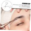 Beavorty 3pcs Stainless Steel Eyebrow Scissors Tweezer for Women Facial Hair Trimmer Nose Hair Clip view 4