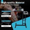 CheriMuMu Tattoo Workstation, Adjustable Tattoo Tray Work Station Desk Table Double Countertops Tattoo Workstation Portable Mobile Arm Tattoo Work Station Stand with Wheels, Salon Rolling Tray view 2