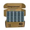 Limited time offer promotionALL-DAY SMOOTH: razor blades refills for men -compatible with mach 3 belonging to Simpconveni-Sensitive Skin Friendly, Non-Slip Design, 40 counts view 1