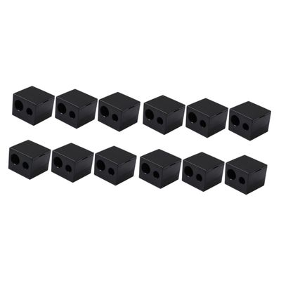Beavorty 12pcs Dual Makeup Sharpener for Eyebrow Lip and Eyeliner Pencils Convenient Design Quality for Shaped Cosmetic Tools