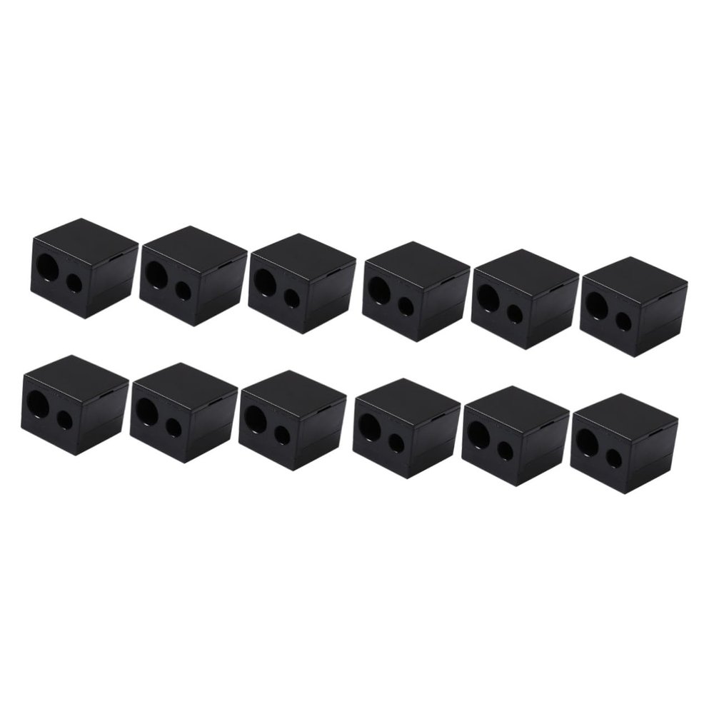 Beavorty 12pcs Dual Makeup Sharpener for Eyebrow Lip and Eyeliner Pencils Convenient Design Quality for Shaped Cosmetic Tools