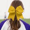 30PCS 8" Large Gold Cheer Bows Hair Bows Ponytail Holder Handmade for Girls Teens Softball Cheerleader Sports (Gold) view 2
