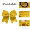 30PCS 8" Large Gold Cheer Bows Hair Bows Ponytail Holder Handmade for Girls Teens Softball Cheerleader Sports (Gold) view 4