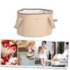 Beaupretty 2pcs Portable Foot Soaking Basin for Travel Multi-use Folding Water Basin for Outdoor Activities and Relaxation Compact Foot Bath for Easy Storage view 4