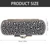 ABOOFAN Vintage Lipstick Case with Mirror Portable Cosmetic Organizer for Travel and Daily Use Rhinestone Embellished Anti-Breakage Lipstick Holder view 2