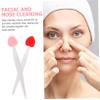 6pcs Facial Cleansing Brush Silicone Cleaning Brush Facial Tools Hand Tool Silicone Lip Brush Facial Cleaning Brush Facial Exfoliating Brush Nose Cleaner Scrubber Face view 2