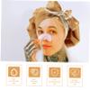Abaodam 3pcs Sleeping Bonnet Bow Knot Satin Bonnet Cap Hair Care Headwrap Women Shower Hat Soft Satin view 3