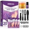 XIWEIOO Foot Soak salt with Tea Tree Oil - Moisturize, Reduce Foot Odor, & Soothe Aching Feet Foot cream spa bath massager Epsom Salt foot pedicure kit at home spa exfoliante healthycare view 1