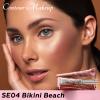 FOCALLURE 3 PCS Liquid Contour Stick,Moisturizing Highlighter,Blush and Bronzer,Silky Cream Contouring Pen with Soft Cushion Applicator,Long Lasting Face Illuminator Makeup,Bikini Beach view 2