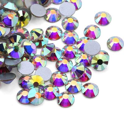 ECYC Ltd 1440 Pcs 2mm Flatback Crystal Rhinestones Shiny Clear Diamond Bling Glitter Round Glass Gems Stones Nail Art Rhinestones for Nail Art, Face Makeup, Crafts, Garment Shoes Bag Decoration
