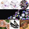 ECYC Ltd 1440 Pcs 2mm Flatback Crystal Rhinestones Shiny Clear Diamond Bling Glitter Round Glass Gems Stones Nail Art Rhinestones for Nail Art, Face Makeup, Crafts, Garment Shoes Bag Decoration view 4