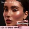 FOCALLURE 3 PCS Liquid Contour Stick,Moisturizing Highlighter,Blush and Bronzer,Silky Cream Contouring Pen with Soft Cushion Applicator,Long Lasting Face Illuminator Makeup,Sahara Time view 2