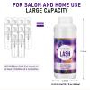 600ml Lash Shampoo Bulk, Eyelash Cleanser for Extensions, Safe Makeup Remover, Non-irritating or Burning Formula Eyelid Foaming Cleanser Best for Professional Salon and Home Use (Lavender) view 2