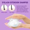 600ml Lash Shampoo Bulk, Eyelash Cleanser for Extensions, Safe Makeup Remover, Non-irritating or Burning Formula Eyelid Foaming Cleanser Best for Professional Salon and Home Use (Lavender) view 4