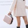 14inch Suitcase Mini Luggage Small Cosmetic Bag Can Hang Luggage Trolley Portable Storage Box Carry on Luggage (Champagne) view 3