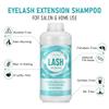 600ml Lash Shampoo Bulk, Eyelash Cleanser for Extensions, Safe Makeup Remover, Non-irritating or Burning Formula Eyelid Foaming Cleanser Best for Professional Salon and Home Use (Unscented) view 3