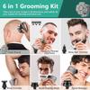Head Shavers for Bald Men, 6 In 1 Beard Shaver 9D Bald Men Shaver Ipx6 Waterproof Razors Wet Dry USB Rechargeable Trimmer Grooming Kit Head Shavers For Men view 4