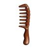 Ebony Meridian comb for Head Press comb large wide teeth long hair wooden comb view 1