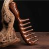 Ebony Meridian comb for Head Press comb large wide teeth long hair wooden comb view 3