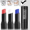 MEICOLY 3Pcs Red White and Blue Face Body Paint Stick,Face Paint for Joker Makeup,Face Painting for Halloween SFX Clown Devil Spiderman Cosplay,Red White and Blue Eye Black,4th of July Accessories view 4