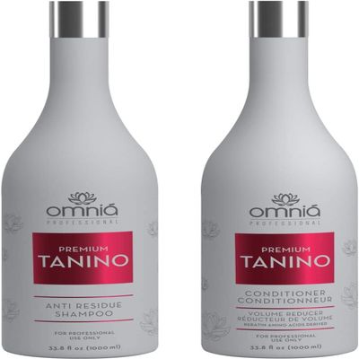 BRAZILIANHAIRPRODUCTS Omnia Tanino Hair Straightener Treatment with Keratin, Tannin, 24 Amino Acids