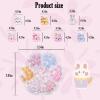 Nail Stickers for Kids, 3D Nail Art Charms, 70 PCS Flatback Resin Charms, Nail Decorations Supplies- Cute, Kawaii, Trendy Design(Pouty face) view 2