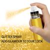 Hair and Body Glitter Spray, Holographic Glitter Highlighter Powder, Face Body Clothes Shiny Glitter, Loose Shimmer Hairspray Festival Rave Prom Accessories, 10g (01# Gold) view 3