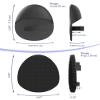 Manmihealth Silicone Back Scrubber (Thick Bristles) & Bath Glove & Face Brush Set(3PCS), Super-Exfoliating & Lathering Body Scrubber, Shower Brush, Face Scrubber Combination, with a Free Hook.(Black) view 3