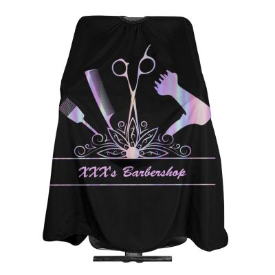Custom Barber Cape Hairdresser Cape, Add Your Photo Text Logo Personalized Barber Salon Cape for Men, Customized Hair Cutting Cape for Home Salon Barbershop