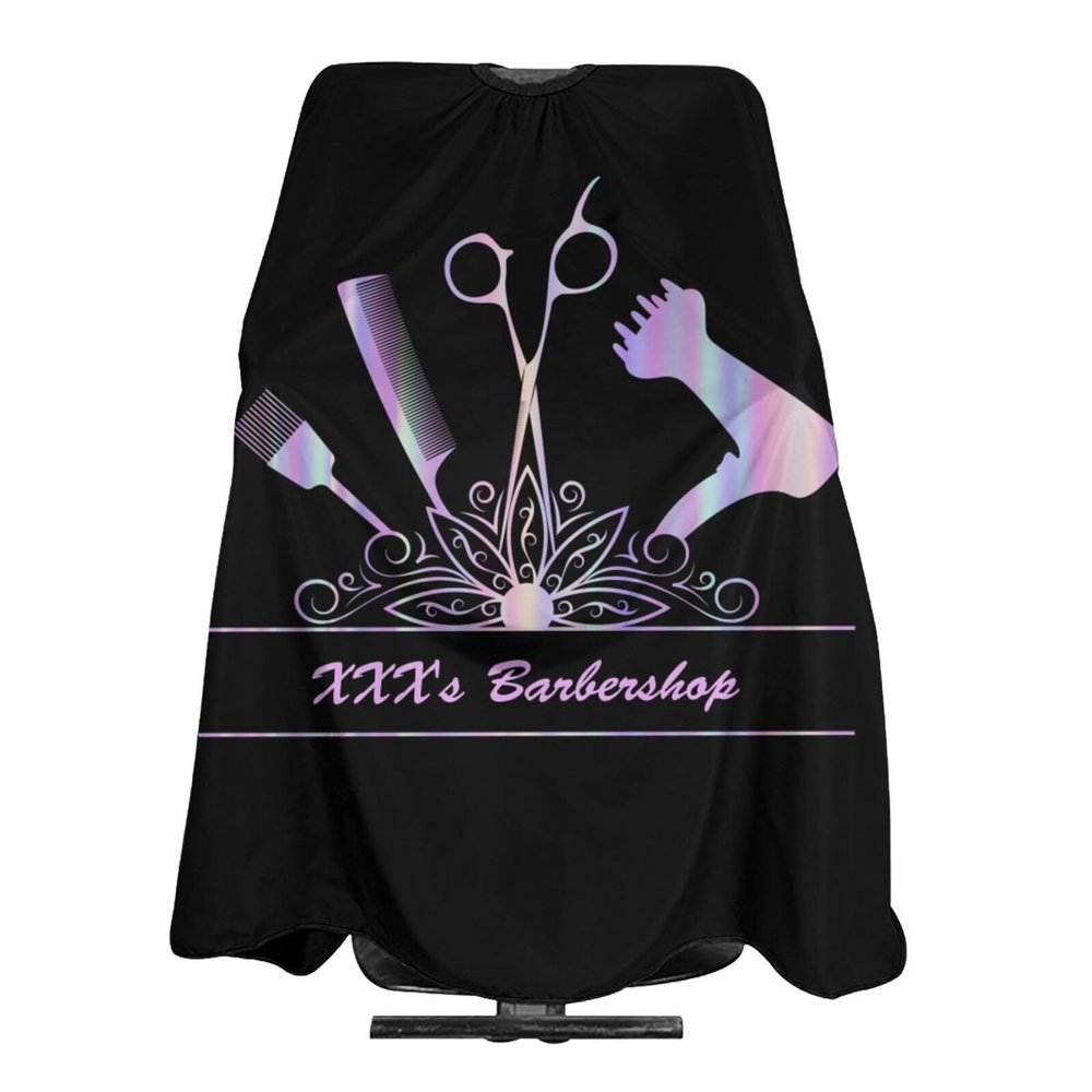 Custom Barber Cape Hairdresser Cape, Add Your Photo Text Logo Personalized Barber Salon Cape for Men, Customized Hair Cutting Cape for Home Salon Barbershop