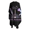 Custom Barber Cape Hairdresser Cape, Add Your Photo Text Logo Personalized Barber Salon Cape for Men, Customized Hair Cutting Cape for Home Salon Barbershop view 3