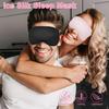 Cavoilu Sleep mask w/Cooling Gel Eye Mask, 2Packs Heated Eye Mask for Sleeping, Reusable Ice Silk Blackout Eye Cover Sleeping Mask for Travel, Home, Office, Yoga, Stocking Stuffers (Black+Pink) view 2