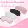 Cavoilu Sleep mask w/Cooling Gel Eye Mask, 2Packs Heated Eye Mask for Sleeping, Reusable Ice Silk Blackout Eye Cover Sleeping Mask for Travel, Home, Office, Yoga, Stocking Stuffers (Black+Pink) view 3