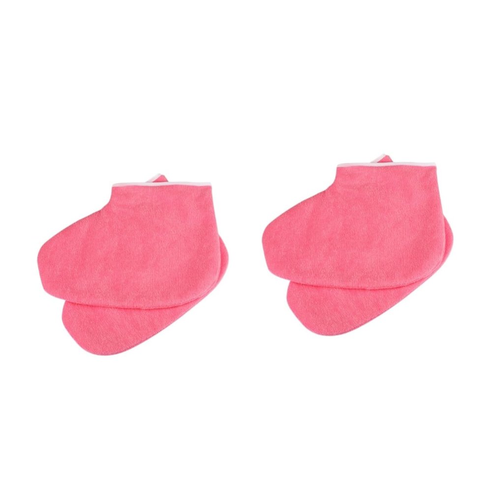 Beavorty 2pairs Paraffin Therapy Foot Covers Wax Foot Socks for Cracked Heel Treatment Care at