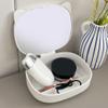 Alipis Makeup Organizer Box with Mirror Cute Cat Ear Design Portable Jewelry Storage for Hair Accessories Necklaces Earrings Material for Travel Desktop Use view 2