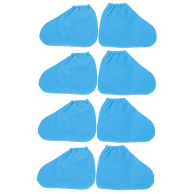 FOMIYES 4pairs Comfortable Wax Therapy Foot Covers Warmer Foot Wraps for Beauty Care Elastic Band Design for Improved Circulation and Absorption for Home