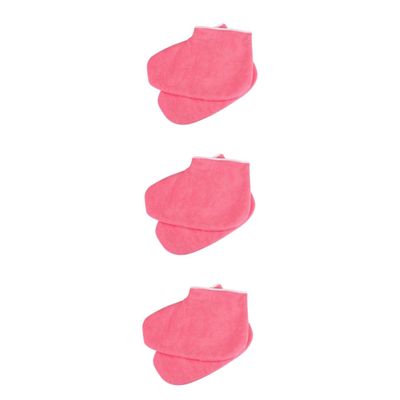 Beavorty 3pairs Moisturizing Paraffin Therapy Foot Covers Wax Treatment Socks for Spa Home Use for Cracked Heels Hydrating Foot Care