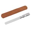 FRCOLOR 3pcs Nail File Leather Case Stainless Steel Manicure Files for Home and Salon Use for Toenails and Fingernails Care view 1