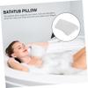 FRCOLOR 1pc Luxury Soft Bathtub Headrest Pillow for Neck Support Ergonomic Design Bathroom Accessory Compatible Bathtubs Color for Relaxation view 4